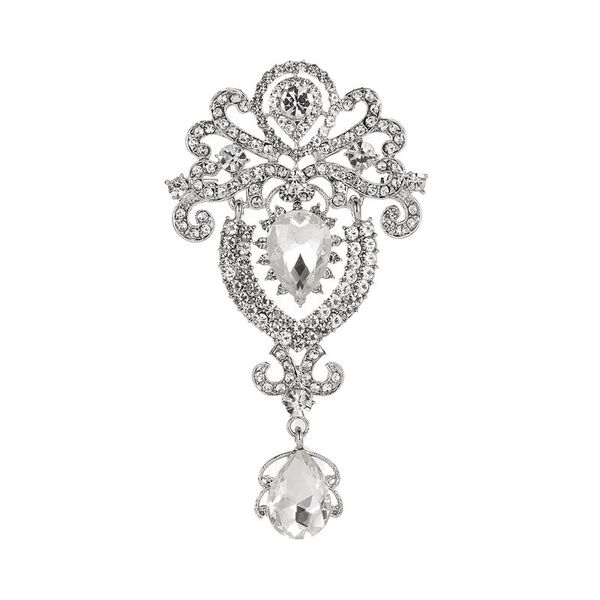 fashion luxury crystal gold color crown brooch jewelry women brooches for wedding big water drop scarf brooch pins, Gray
fashion luxury crystal gold color crown brooch jewelry women brooches for wedding big water drop scarf brooch pins, Gray