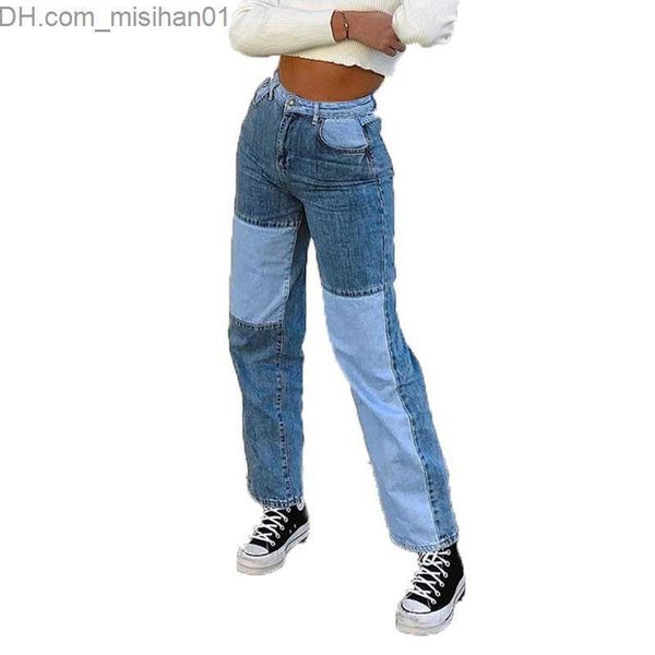 women's jeans high waist stitching women's straight jeans 2023 swivel casual loose denim pants women's retro boyfriend mom je, Blue
women's jeans high waist stitching women's straight jeans 2023 swivel casual loose denim pants women's retro boyfriend mom je, Blue
