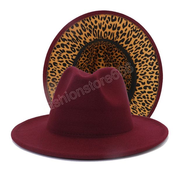 burgundy with leopard patchwork wool felt jazz fedora hats for women men wine red two tone panama party wedding hat, Blue;gray
burgundy with leopard patchwork wool felt jazz fedora hats for women men wine red two tone panama party wedding hat, Blue;gray