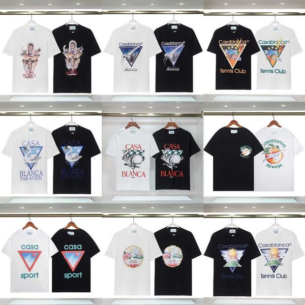 casablanca mens designer t shirt fashion brand 23ss new pure cotton short sleeve t-shirt for men and women half sleeve summer, White;black
casablanca mens designer t shirt fashion brand 23ss new pure cotton short sleeve t-shirt for men and women half sleeve summer, White;black