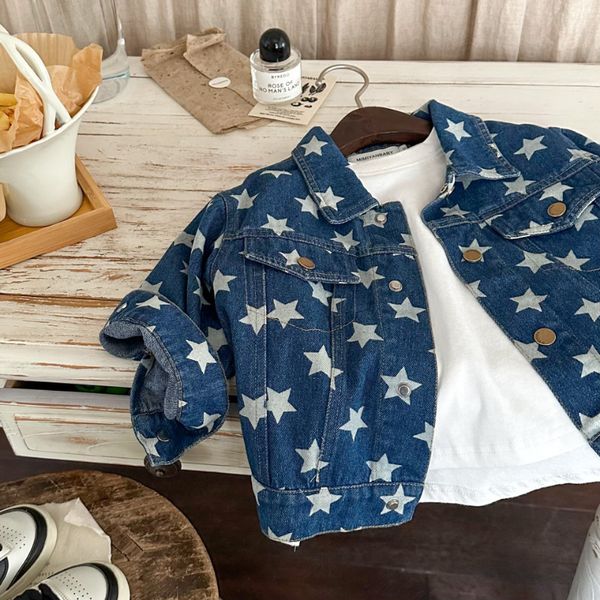 jackets autumn kids full of stars denim coat boys girls lapel collar casual short style jacket 230728, Blue;gray
jackets autumn kids full of stars denim coat boys girls lapel collar casual short style jacket 230728, Blue;gray