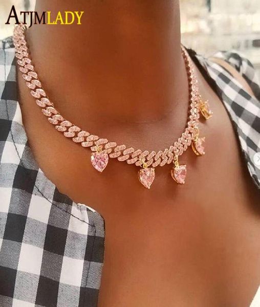 custom pink pinky heart arrow cz cuban link chain necklace iced out bling hiphop fashion 3210cm choker women jewelry5409766, Golden;silver
custom pink pinky heart arrow cz cuban link chain necklace iced out bling hiphop fashion 3210cm choker women jewelry5409766, Golden;silver