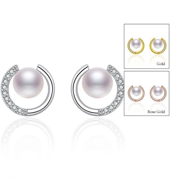 luxury pearl earrings pave aaa cubic zirconia women fashion stud earrings for party, Golden;silver
luxury pearl earrings pave aaa cubic zirconia women fashion stud earrings for party, Golden;silver