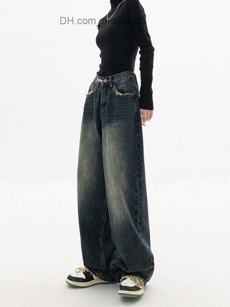 women's jeans 2023 high waist women's jeans harajuku retro bf style street clothing full matching loose fashion women's wide, Blue
women's jeans 2023 high waist women's jeans harajuku retro bf style street clothing full matching loose fashion women's wide, Blue