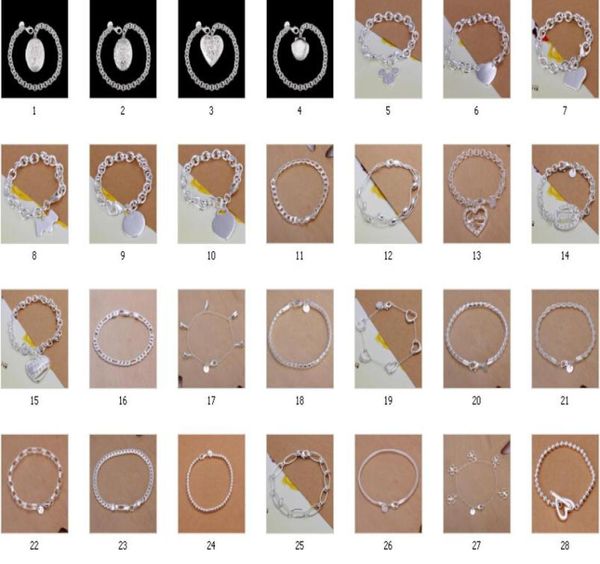 50pcslot mix 50 style plated 925 sterling silver plated fashion bracelets women girl jewelry4954093, Black
50pcslot mix 50 style plated 925 sterling silver plated fashion bracelets women girl jewelry4954093, Black