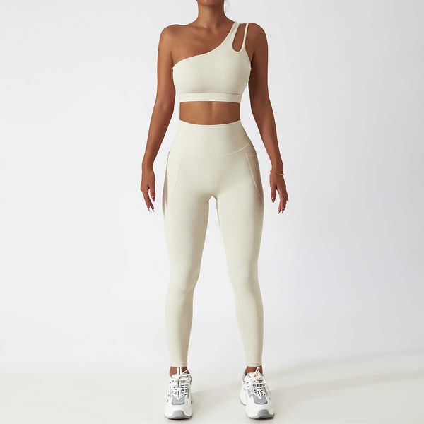 lulu women seamless one shoulder yoga set sports bra workout high waist yoga suit leggings workout set fitness suits sportswear 2 piece
lulu women seamless one shoulder yoga set sports bra workout high waist yoga suit leggings workout set fitness suits sportswear 2 piece