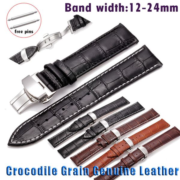 watch bands genuine leather strap 12 13 14 15 16 17 18mm 19 20mm 21mm 22mm 24mm band butterfly buckle wrist watchband 230727, Black;brown
watch bands genuine leather strap 12 13 14 15 16 17 18mm 19 20mm 21mm 22mm 24mm band butterfly buckle wrist watchband 230727, Black;brown