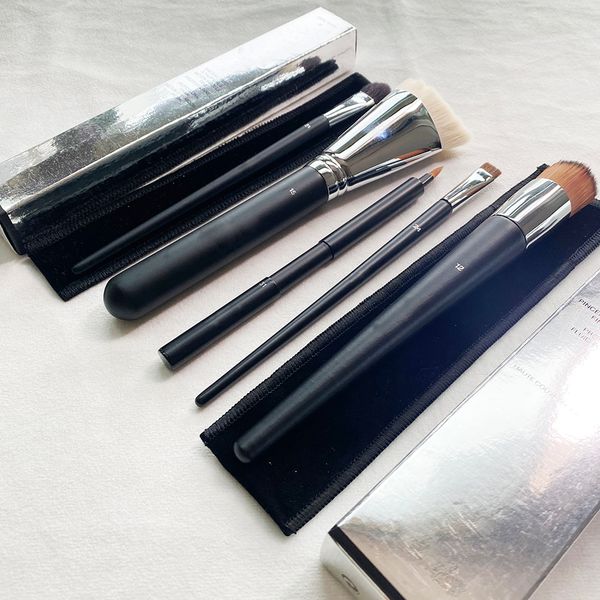 

Makeup Set 5pcs Foundation Full Coverage Fluid Brush Contour Eyeshadow Lip Eyeliner Cosmetic Brushes No. 12 15 21 31 24 Beauty Cosmetics Tools