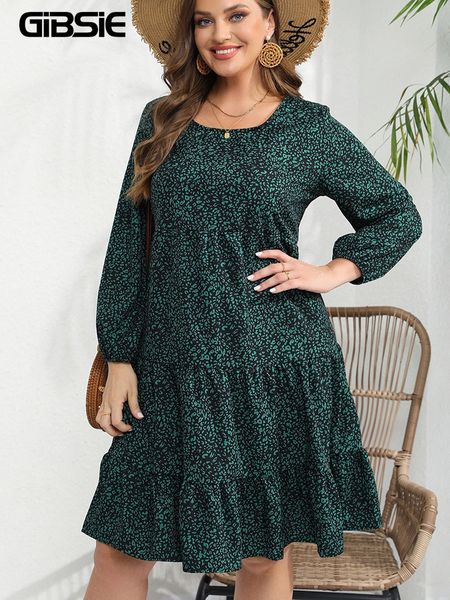 plus size dresses gibsie size allover print oneck ruffle hem dres 2023 spring autumn high waist long sleeve casual aline 230727, Black
plus size dresses gibsie size allover print oneck ruffle hem dres 2023 spring autumn high waist long sleeve casual aline 230727, Black