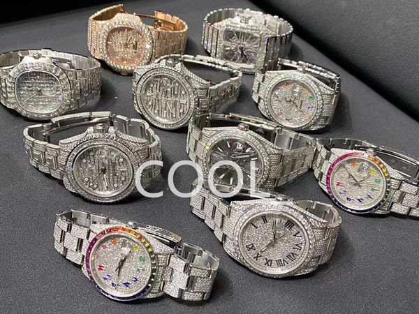 luxury mens watch for men designer movement watches diamond moissanite watch montre iced out watch automatic men's montre luxe mens lux, Slivery;brown
luxury mens watch for men designer movement watches diamond moissanite watch montre iced out watch automatic men's montre luxe mens lux, Slivery;brown