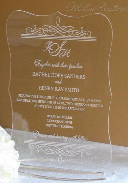 2016 selling acrylic clear wedding invitations cardwedding invitesacrylic wedding invitationsyha16031419651, Black
2016 selling acrylic clear wedding invitations cardwedding invitesacrylic wedding invitationsyha16031419651, Black