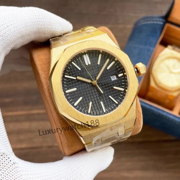 Mens watch designer luxury automatic movement watches high qualit rose gold size 42MM 904L stainless steel strap sapphire Orologio. Watch for Men aaa watch WATCH, Box
Mens watch designer luxury automatic movement watches high qualit rose gold size 42MM 904L stainless steel strap sapphire Orologio. Watch for Men aaa watch WATCH, Box