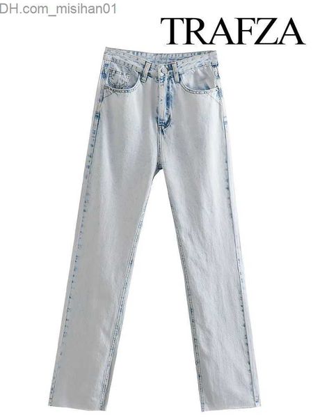 women's jeans trafza women's elegant high waist sewn design pants fashion street clothing jeans zipper pocket decoration suitable, Blue
women's jeans trafza women's elegant high waist sewn design pants fashion street clothing jeans zipper pocket decoration suitable, Blue