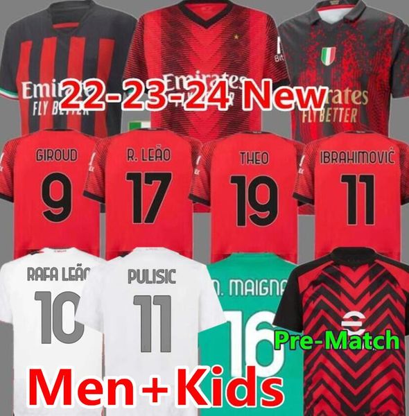 23 24 koche soccer jerseys ac milans giroud de ketelaere rafa leao football shirt fourth 4th uniforms 2023 2024 pulisic loftus-cheek theo re, Black
23 24 koche soccer jerseys ac milans giroud de ketelaere rafa leao football shirt fourth 4th uniforms 2023 2024 pulisic loftus-cheek theo re, Black