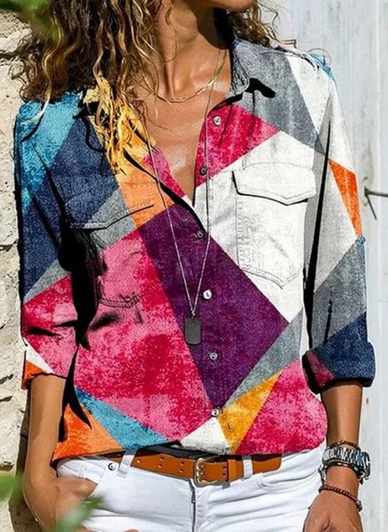 women's blouses shirts fashion splicing tricolor woman blouse grace shirt casual loose long sleeve shirt feminine temperament print 23, White
women's blouses shirts fashion splicing tricolor woman blouse grace shirt casual loose long sleeve shirt feminine temperament print 23, White