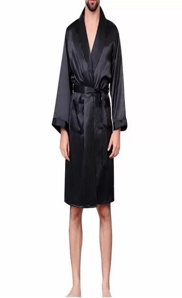 men black lounge sleepwear faux silk nightwear for men comfort silky bathrobes noble dressing gown men039s sleep robes plus siz1590219, Black;brown
men black lounge sleepwear faux silk nightwear for men comfort silky bathrobes noble dressing gown men039s sleep robes plus siz1590219, Black;brown