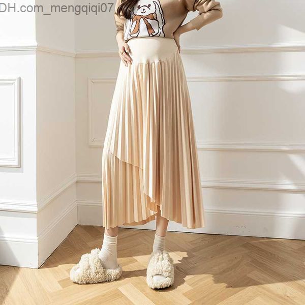 maternity dresses autumn and winter korea plus size irregular fold pregnant women skiing elastic waist abdomen loose pregnant women's c, White
maternity dresses autumn and winter korea plus size irregular fold pregnant women skiing elastic waist abdomen loose pregnant women's c, White