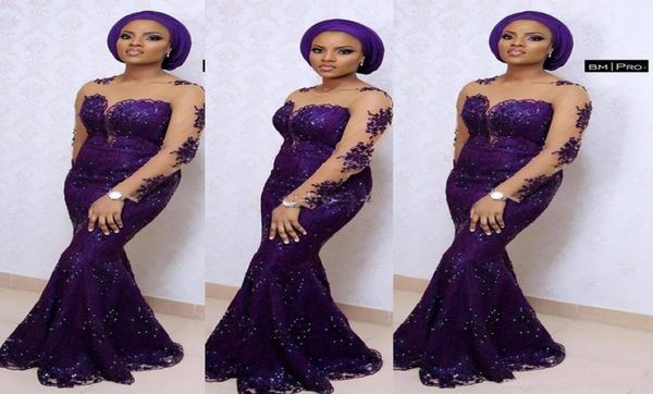 aso ebi style purple mermaid evening dresses for south africa 2019 long sleeve illusion neck shining lace formal occasion gowns5878235, Black;red
aso ebi style purple mermaid evening dresses for south africa 2019 long sleeve illusion neck shining lace formal occasion gowns5878235, Black;red