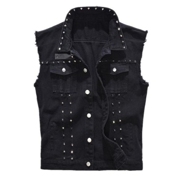 fashion high street men denim vest punk style rivet jeans waistcoat plus size m5xl male motorcycle sleeveless jean jacket black4692208, Black;white
fashion high street men denim vest punk style rivet jeans waistcoat plus size m5xl male motorcycle sleeveless jean jacket black4692208, Black;white