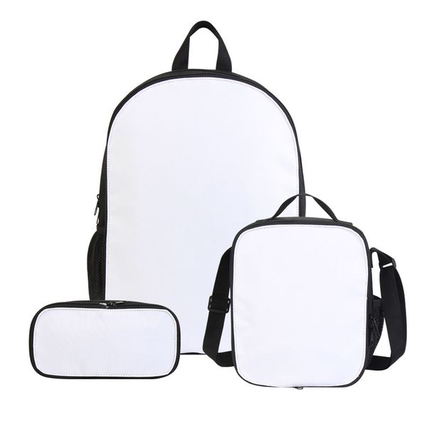 school bags sublimation diy white blank polyester3pcs/set large capacity lunch pencil bag
school bags sublimation diy white blank polyester3pcs/set large capacity lunch pencil bag