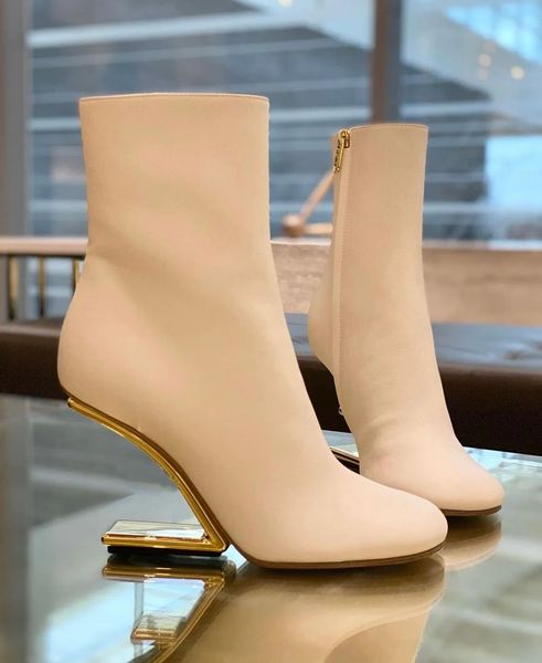 winter brand popular first women ankle boots white black nude nappa leather f-shaped heels rounded toe gold-colored metal booties lady booty
winter brand popular first women ankle boots white black nude nappa leather f-shaped heels rounded toe gold-colored metal booties lady booty