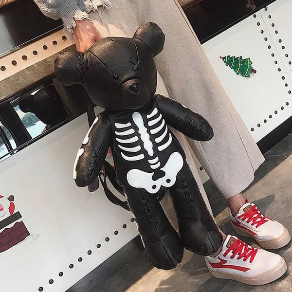 fashion violent bear female backpack punk style school bags backpack designer casual personality skull stitch backpack purse 0728
fashion violent bear female backpack punk style school bags backpack designer casual personality skull stitch backpack purse 0728