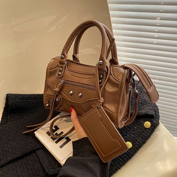 vintage y2k studded decor handbag with card purse & faux leather crossbody bag - double handle boston bag
vintage y2k studded decor handbag with card purse & faux leather crossbody bag - double handle boston bag