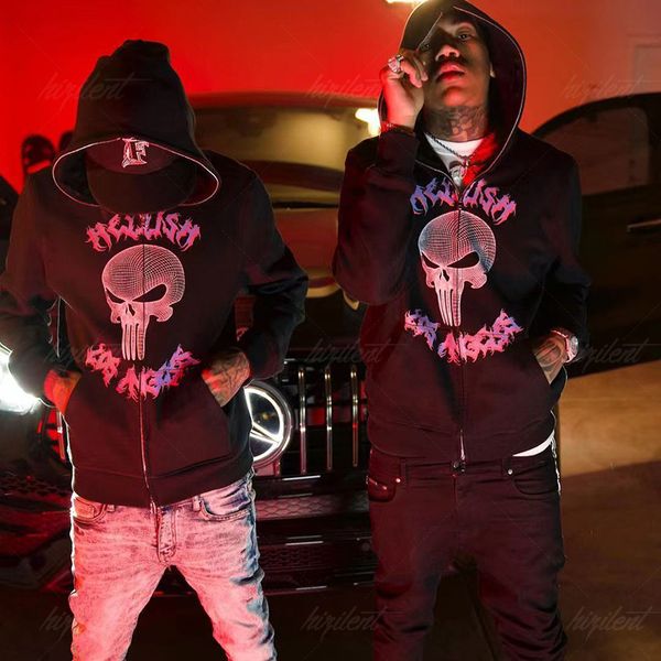 y2k european and american autumn and winter men's gothic dark rock skull print loose hoodie sports casual coat, Black
y2k european and american autumn and winter men's gothic dark rock skull print loose hoodie sports casual coat, Black