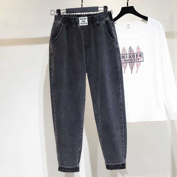 women's jeans oversized 5xl high waist elastic waist ankle length harem denim pants women's simple basic loose street clothes wome, Blue
women's jeans oversized 5xl high waist elastic waist ankle length harem denim pants women's simple basic loose street clothes wome, Blue
