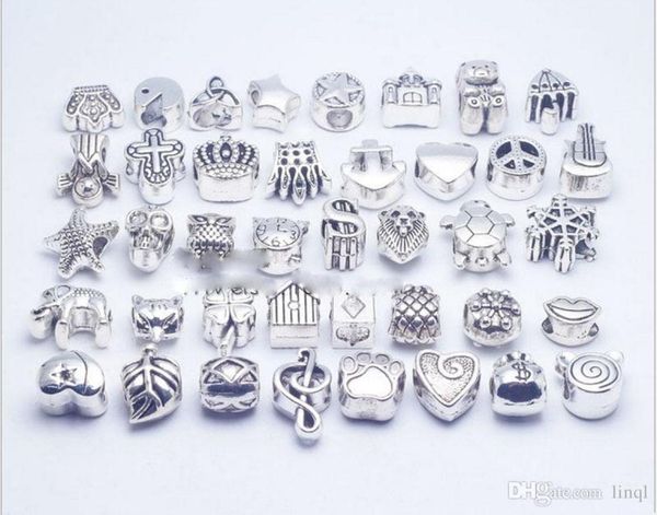 mix 40 style silver plated big hole loose beads metal charms for p diy jewelry bracelet for european charms bracelet&necklace kka11691431240, Black
mix 40 style silver plated big hole loose beads metal charms for p diy jewelry bracelet for european charms bracelet&necklace kka11691431240, Black