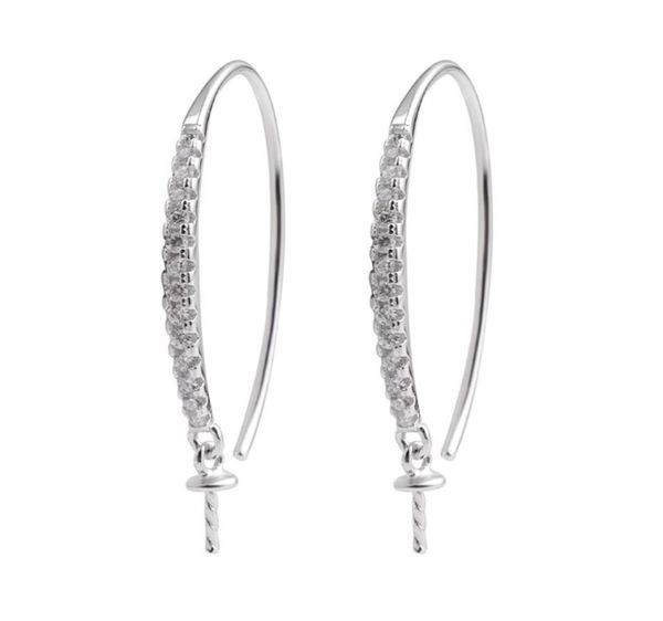 earwire findings 925 sterling silver hook pearl drop earrings semi mounting cubic zirconia jewellery 5 pairs6132760, Slivery;crystal
earwire findings 925 sterling silver hook pearl drop earrings semi mounting cubic zirconia jewellery 5 pairs6132760, Slivery;crystal