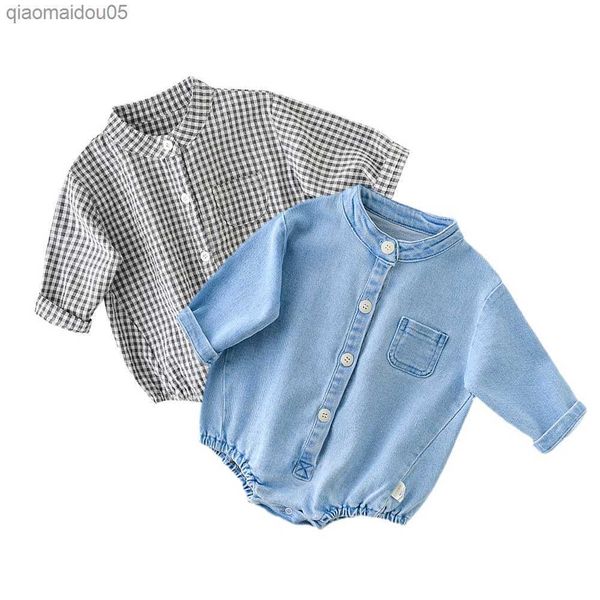 autumn baby denim romper fashion plaid long sleeves jumpsuit for boys girls toddler kids onesie casual infant clothing l230712, Blue
autumn baby denim romper fashion plaid long sleeves jumpsuit for boys girls toddler kids onesie casual infant clothing l230712, Blue