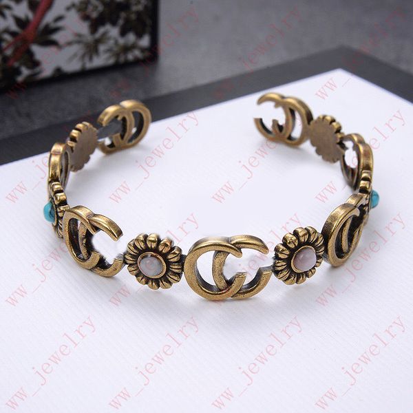 vintage brass material alphabet embed turquoise small daisy flower half open bracelet, luxury jewelry designer designed ladies bracelets, ba, White
vintage brass material alphabet embed turquoise small daisy flower half open bracelet, luxury jewelry designer designed ladies bracelets, ba, White