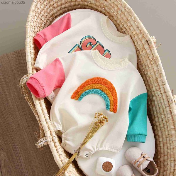 spring baby girl clothes rainbow embroidery baby girl bodysuit o-neck newborn baby one piece long sleeve baby onesie for girls l230712, Blue
spring baby girl clothes rainbow embroidery baby girl bodysuit o-neck newborn baby one piece long sleeve baby onesie for girls l230712, Blue