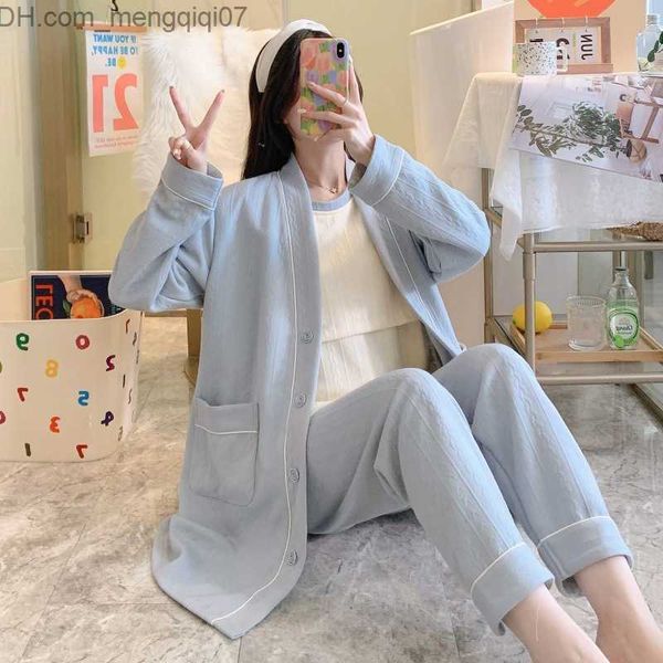 maternity dresses pregnant women's clothing autumn and winter confidential clothing 3-piece air cotton maternity pajamas maternity paja, White
maternity dresses pregnant women's clothing autumn and winter confidential clothing 3-piece air cotton maternity pajamas maternity paja, White