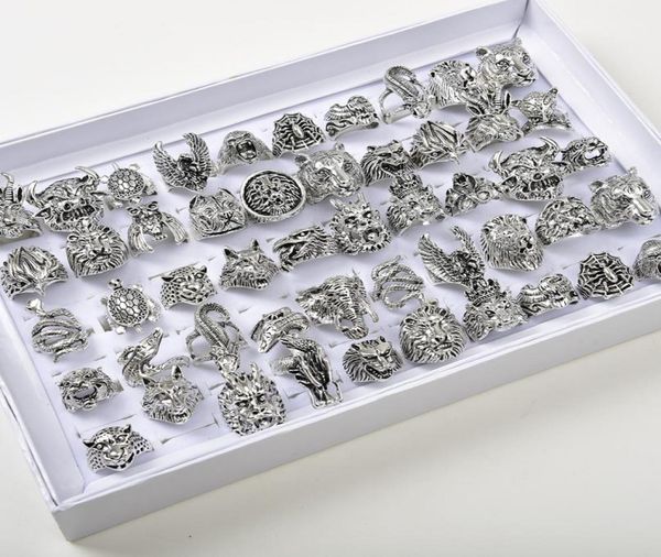 whole 50pcslots vintage punk animal mix owl tiger dragon eagle etc style antique silver personality jewelry rings for men wom8675263, Golden;silver
whole 50pcslots vintage punk animal mix owl tiger dragon eagle etc style antique silver personality jewelry rings for men wom8675263, Golden;silver