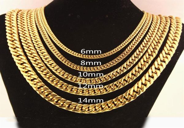 chains 681012141719mm width trendy gold chain for men women hip hop jewelry stainless steel curb necklace jewelery235x2010877, Silver
chains 681012141719mm width trendy gold chain for men women hip hop jewelry stainless steel curb necklace jewelery235x2010877, Silver