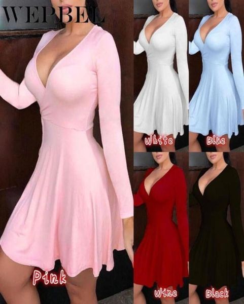 wepbel solid color long sleeve deep v neck slim fit dress high waist summer dress plus size women fashion3435349, Black;gray
wepbel solid color long sleeve deep v neck slim fit dress high waist summer dress plus size women fashion3435349, Black;gray