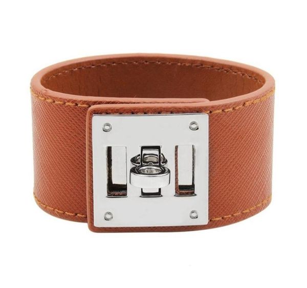 cuff women leather bracelet bangles simple steel lock design wide wrap charm bracelets female jewelry14291719810546, Golden;silver
cuff women leather bracelet bangles simple steel lock design wide wrap charm bracelets female jewelry14291719810546, Golden;silver