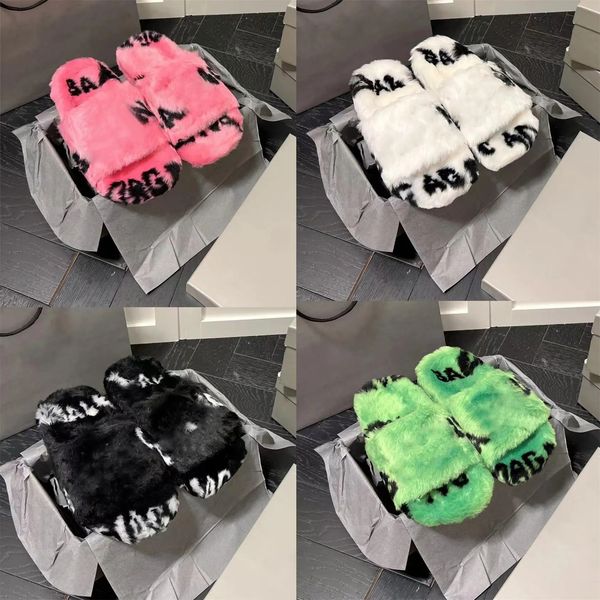 women fluffy slippers designer slides flat heels indoor house slipper warm letter winter woman fur fuzzy sliders shoes size 35-41, Black
women fluffy slippers designer slides flat heels indoor house slipper warm letter winter woman fur fuzzy sliders shoes size 35-41, Black