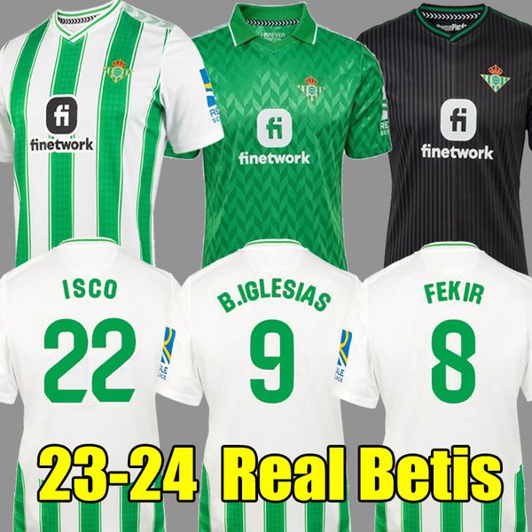 23 24 isco real betis home soccer jerseys fekir b.iglesias ayoze away third 2023 2024 men kids kit football shirts, Black;yellow
23 24 isco real betis home soccer jerseys fekir b.iglesias ayoze away third 2023 2024 men kids kit football shirts, Black;yellow