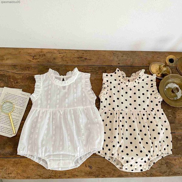 2023 summer cute baby clothing cotton romper dot 0-24m newborn girls sleeveless onesie outfits clothes l230712, Blue
2023 summer cute baby clothing cotton romper dot 0-24m newborn girls sleeveless onesie outfits clothes l230712, Blue