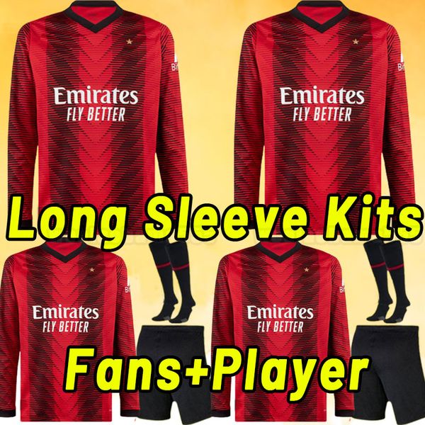 long sleeve 23 24 pulisic giroud soccer jerseys ibrahimovic football shirt 2023 2024 tonali rebic ac milans kjaer theo brahim r.leao men fan, Black;yellow
long sleeve 23 24 pulisic giroud soccer jerseys ibrahimovic football shirt 2023 2024 tonali rebic ac milans kjaer theo brahim r.leao men fan, Black;yellow