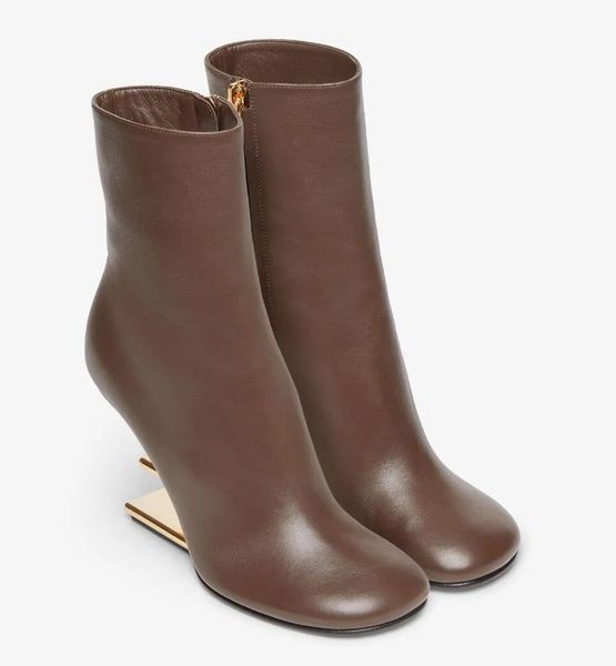 elegant brand first women ankle boots nude black white nappa leather f-shaped heels rounded toe boot gold-colored metal lady booties eu35-43
elegant brand first women ankle boots nude black white nappa leather f-shaped heels rounded toe boot gold-colored metal lady booties eu35-43