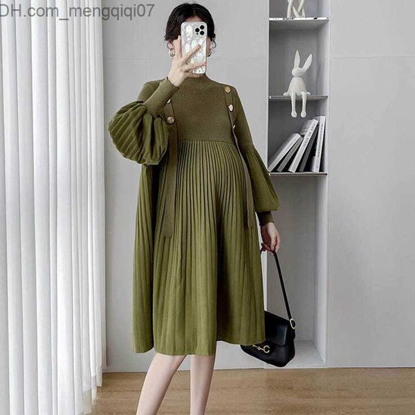 maternity dresses pregnant women's wear autumn and winter new plus size sweater loose fit pleated dress fashion knitted pregnant women&, White
maternity dresses pregnant women's wear autumn and winter new plus size sweater loose fit pleated dress fashion knitted pregnant women&, White