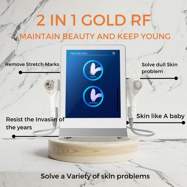 2 in 1 gold rf microneedling machine lifts and tightens removes wrinkle stretch marks whitening and rejuvenation, Black
2 in 1 gold rf microneedling machine lifts and tightens removes wrinkle stretch marks whitening and rejuvenation, Black