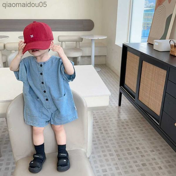 baby clothes summer 2023 fashionable boys denim thin short sleeve onesie casual simple kids soft comfortable jumpsuit l230712, Blue
baby clothes summer 2023 fashionable boys denim thin short sleeve onesie casual simple kids soft comfortable jumpsuit l230712, Blue