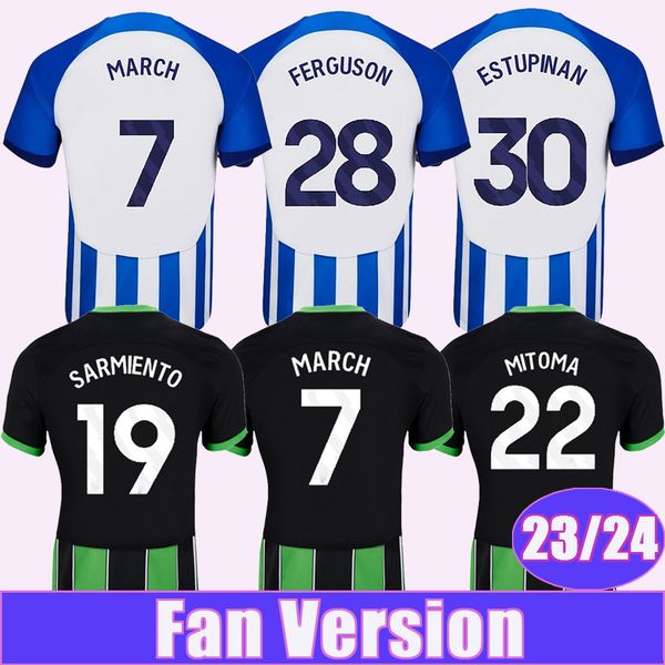 23 24 estupinan caicedo mens soccer jerseys march mitoma ferguson alzate lamptey sarmiento veltman home away football shirts, Black;yellow
23 24 estupinan caicedo mens soccer jerseys march mitoma ferguson alzate lamptey sarmiento veltman home away football shirts, Black;yellow