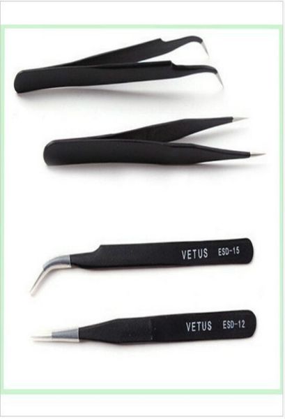 10pcs x vetus black eyelash tweezers for eyelash extension and cliping diamondcrystal straigtht and curve 1099743
10pcs x vetus black eyelash tweezers for eyelash extension and cliping diamondcrystal straigtht and curve 1099743