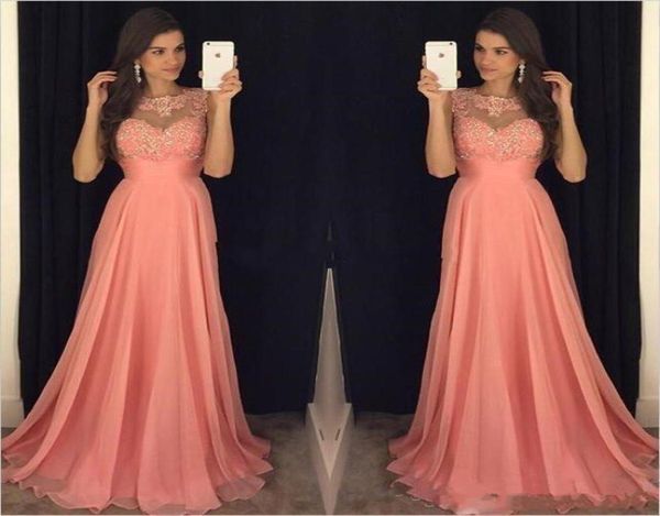 plus size coral pink a line bridesmaid dresses chiffon jewel neck lace appliques beaded floor length maid of honor bridal party go3459149, White;pink
plus size coral pink a line bridesmaid dresses chiffon jewel neck lace appliques beaded floor length maid of honor bridal party go3459149, White;pink